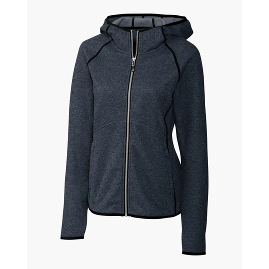 Mainsail Sweater-Knit Women's Full Zip Hooded Jacket — view 12