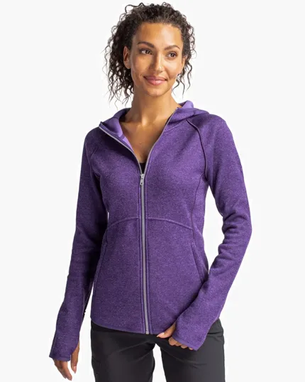 Mainsail Sweater-Knit Women's Full Zip Hooded Jacket — view 6