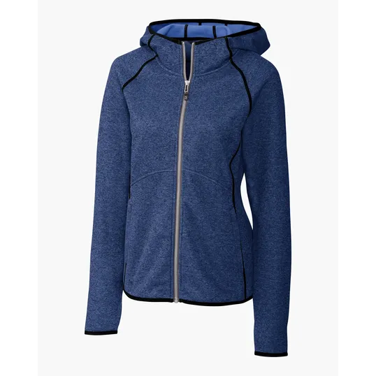 Mainsail Sweater-Knit Women's Full Zip Hooded Jacket — view 15