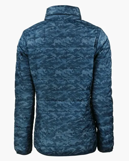Rainier Recycled Insulated Printed Puffer Full Zip Jacket — view 6
