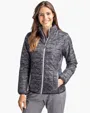 Rainier Recycled Insulated Printed Puffer Full Zip Jacket