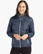 Rainier Recycled Insulated Printed Puffer Full Zip Jacket — view 2