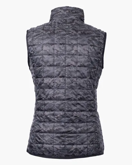 Rainier Recycled Insulated Printed Puffer Full Zip Vest — view 5