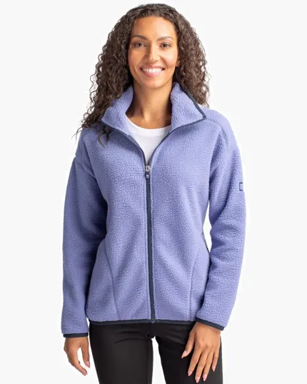 Cascade Epic Comfort Recycled Sherpa Fleece Women's Full Zip Jacket — view 3