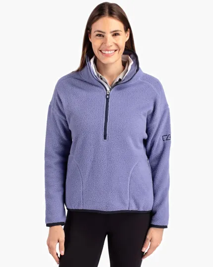 Cascade Epic Comfort Recycled Sherpa Fleece Women's Pullover Jacket — view 2