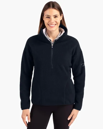 Cascade Epic Comfort Recycled Sherpa Fleece Women's Pullover Jacket — view 3