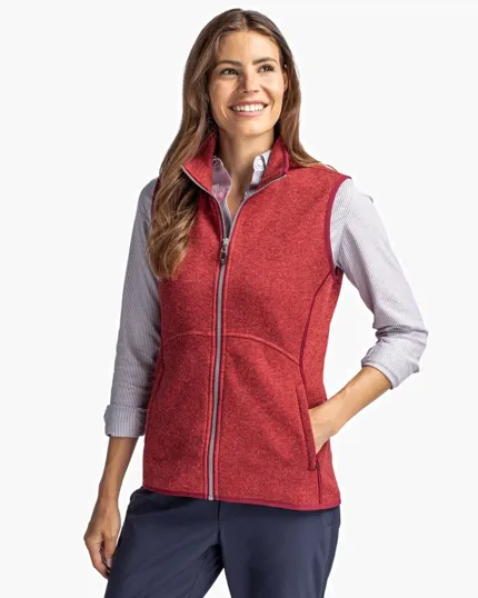 Mainsail Sweater-Knit Women's Full Zip Vest — view 2