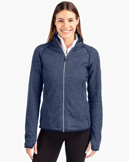 Mainsail Sweater-Knit Women's Full Zip Jacket — view 3