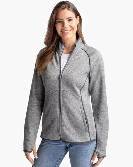 Mainsail Sweater-Knit Women's Full Zip Jacket — view 4