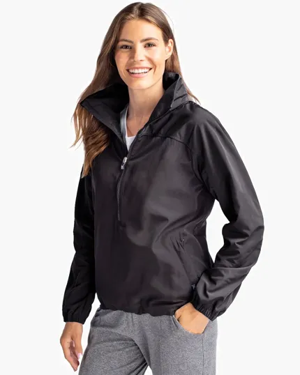 Charter Recycled Packable Womens Half Zip Anorak Jacket