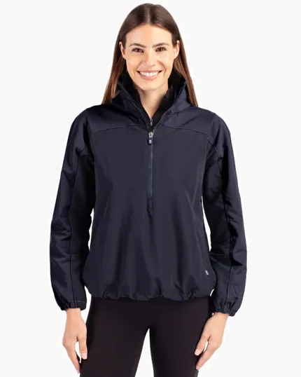 Charter Recycled Packable Womens Half Zip Anorak Jacket — view 2