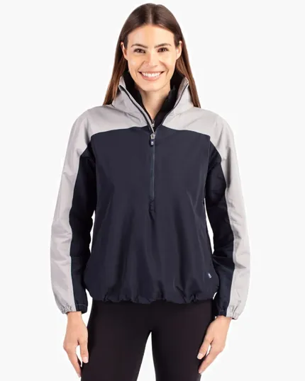 Charter Recycled Packable Womens Half Zip Anorak Jacket — view 4