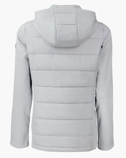 Evoke Recycled Honeycomb Fleece Womens Hybrid Full Zip Jacket — view 11