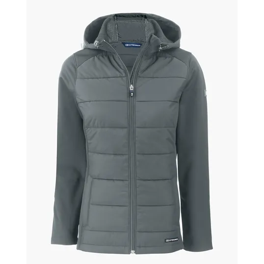 Evoke Recycled Honeycomb Fleece Womens Hybrid Full Zip Jacket — view 7