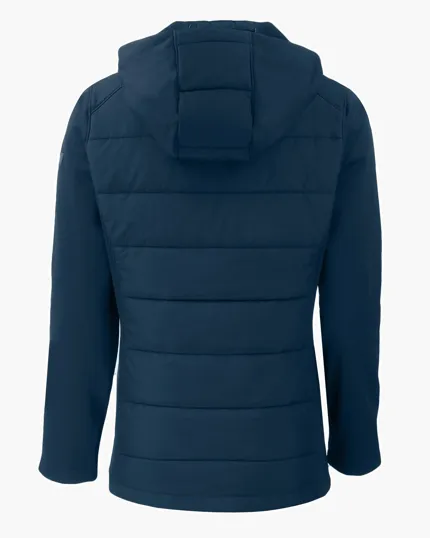 Evoke Recycled Honeycomb Fleece Womens Hybrid Full Zip Jacket — view 13