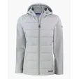 Evoke Recycled Honeycomb Fleece Womens Hybrid Full Zip Jacket — view 6
