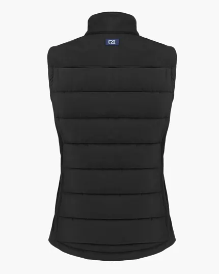 Evoke Recycled Honeycomb Fleece Women's Hybrid Full Zip Vest — view 11