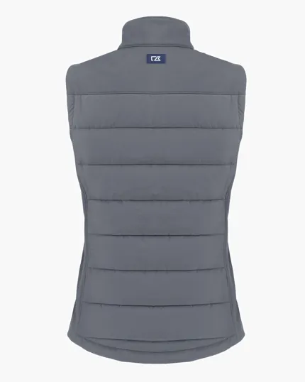 Evoke Recycled Honeycomb Fleece Women's Hybrid Full Zip Vest — view 13
