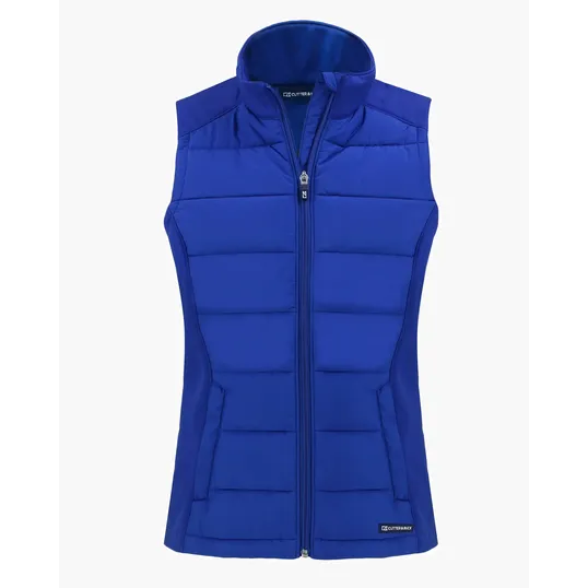 Evoke Recycled Honeycomb Fleece Women's Hybrid Full Zip Vest — view 10