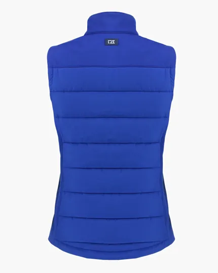 Evoke Recycled Honeycomb Fleece Women's Hybrid Full Zip Vest — view 15