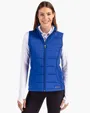 Evoke Recycled Honeycomb Fleece Women's Hybrid Full Zip Vest — view 5