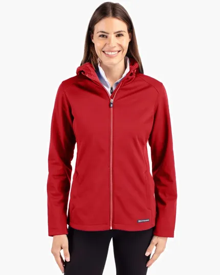 Evoke Recycled Honeycomb Fleece Women's Full Zip Jacket — view 2
