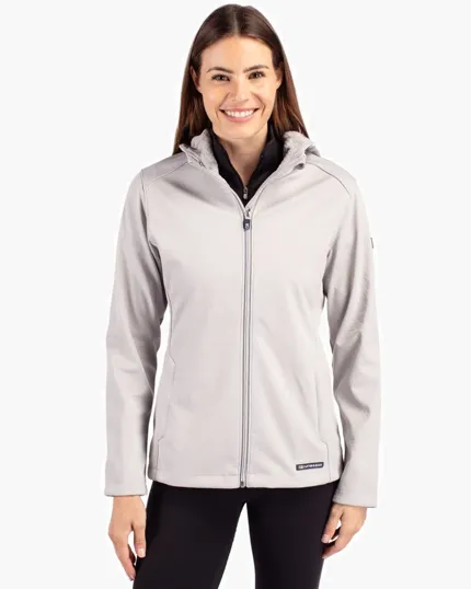 Evoke Recycled Honeycomb Fleece Women's Full Zip Jacket — view 3