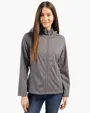 Evoke Recycled Honeycomb Fleece Women's Full Zip Jacket — view 5