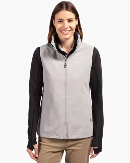 Charter Recycled Packable Womens Full Zip Vest — view 3