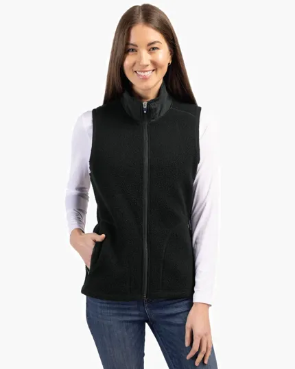 Cascade Epic Comfort Recycled Sherpa Fleece Women's Full Zip Vest