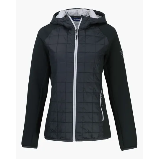 Rainier Recycled Insulated Hybrid Puffer Women's Full Zip Jacket — view 3