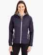 Rainier Recycled Insulated Hybrid Puffer Women's Full Zip Jacket — view 2