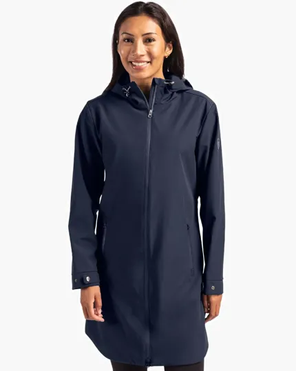 Camano Recycled Stretch Water Resistant Women's Full Zip Jacket — view 2