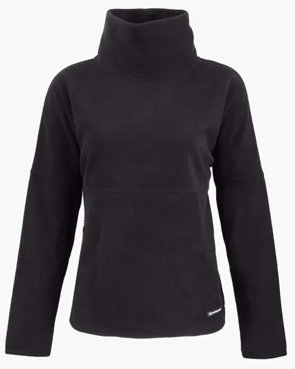 Women's Recycled Fleece Funnel Neck Pullover Jacket — view 5