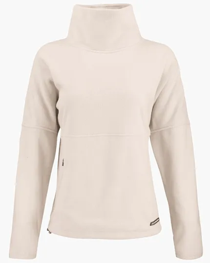 Women's Recycled Fleece Funnel Neck Pullover Jacket — view 6