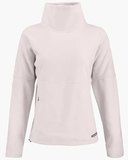 Women's Recycled Fleece Funnel Neck Pullover Jacket — view 7