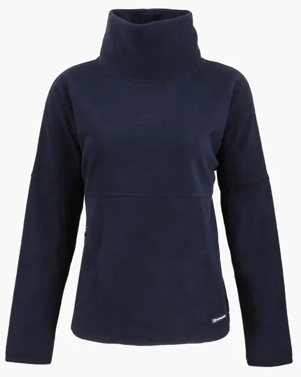 Women's Recycled Fleece Funnel Neck Pullover Jacket — view 8
