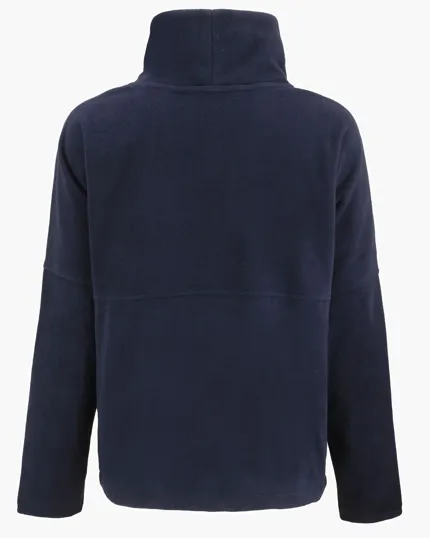 Women's Recycled Fleece Funnel Neck Pullover Jacket — view 12
