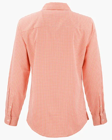 Skyline Recycled Gingham Women's Long Sleeve Spread Collar Dress Shirt — view 22