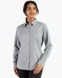 Skyline Recycled Gingham Women's Long Sleeve Spread Collar Dress Shirt — view 6