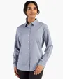 Skyline Recycled Gingham Women's Long Sleeve Spread Collar Dress Shirt — view 7