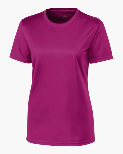 Clique Spin Solution-dyed Performance Jersey Women's Short Sleeve Tee — view 5