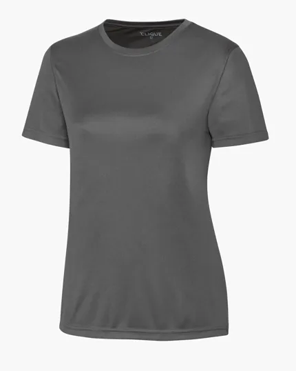 Clique Spin Solution-dyed Performance Jersey Women's Short Sleeve Tee — view 9