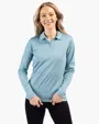 Clique Spin Solution-Dyed Performance Pique Women's Long Sleeve Polo