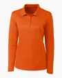 Clique Spin Solution-Dyed Performance Pique Women's Long Sleeve Polo — view 9