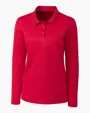 Clique Spin Solution-Dyed Performance Pique Women's Long Sleeve Polo — view 11