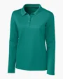 Clique Spin Solution-Dyed Performance Pique Women's Long Sleeve Polo — view 14