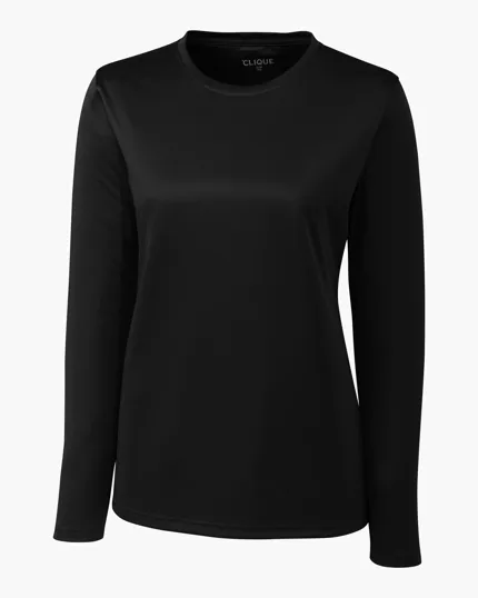 Clique Spin Solution-dyed Performance Jersey Women's Long Sleeve Tee — view 2