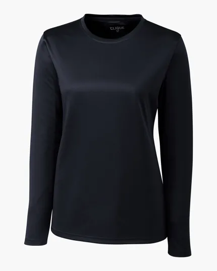 Clique Spin Solution-dyed Performance Jersey Women's Long Sleeve Tee — view 4