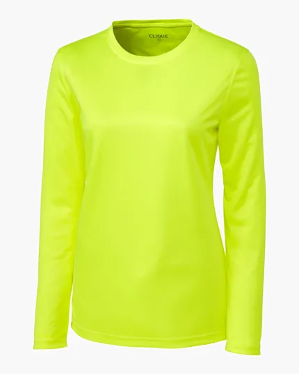 Clique Spin Solution-dyed Performance Jersey Women's Long Sleeve Tee — view 6